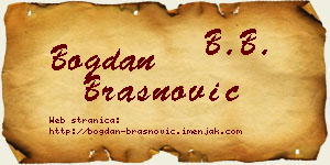 Bogdan Brašnović vizit kartica